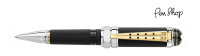 Mont Blanc Great Characters 'Elvis Presley' Black Precious Resin / Rhodium Plated Balpennen